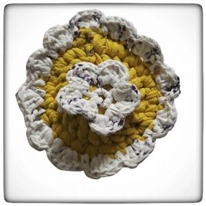 Recycled Crochet Plarn Upcycled Nylon Dish Scrubby